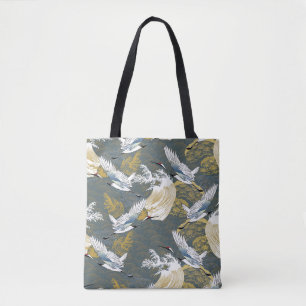 Japanese pattern. Traditional motif background wit Tote Bag