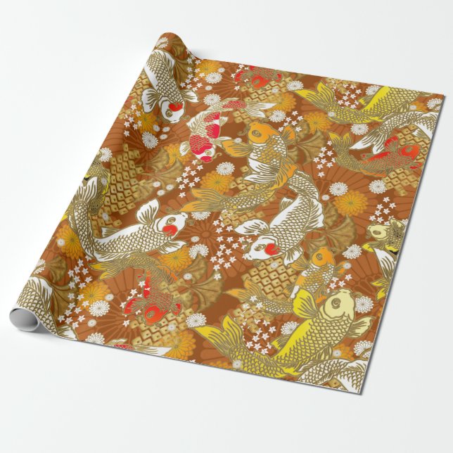 japanese pattern wrapping paper (Unrolled)