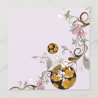 Japanese patterns Invitation