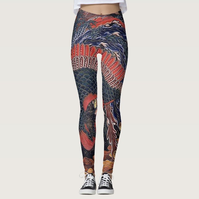 Japanese Phoenix Leggings (Front)