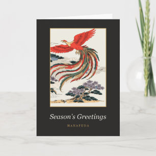 Japanese Phoenix Season's Greetings Ukiyo-e Art Card