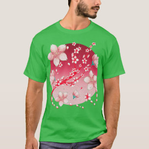 Japanese Pink Flower Blossom Japan Sakura Cherry B T-Shirt