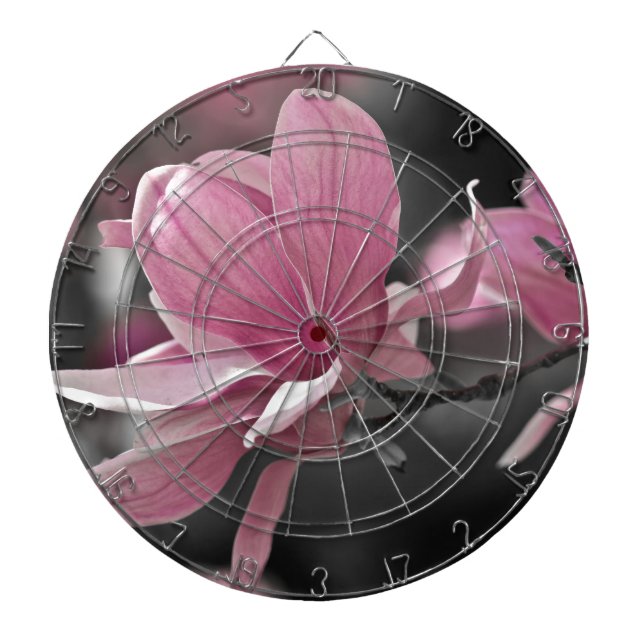 Japanese Pink Saucer Magnolia Dartboard (Front)
