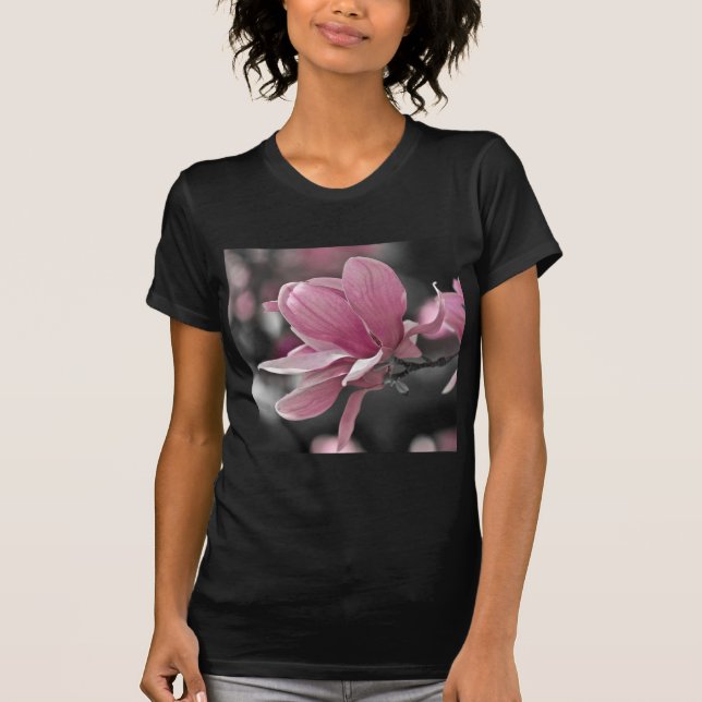 Japanese Pink Saucer Magnolia T-Shirt (Front)