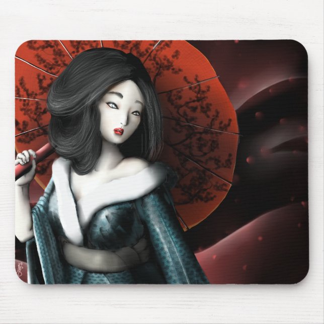 Japanese Princess - Taketori Monogatari Mouse Pad (Front)