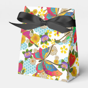 Japanese print design - kimono pattern favour box