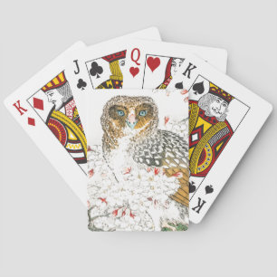 JAPANESE PRINT OF OWL Bicycle Playing Cards