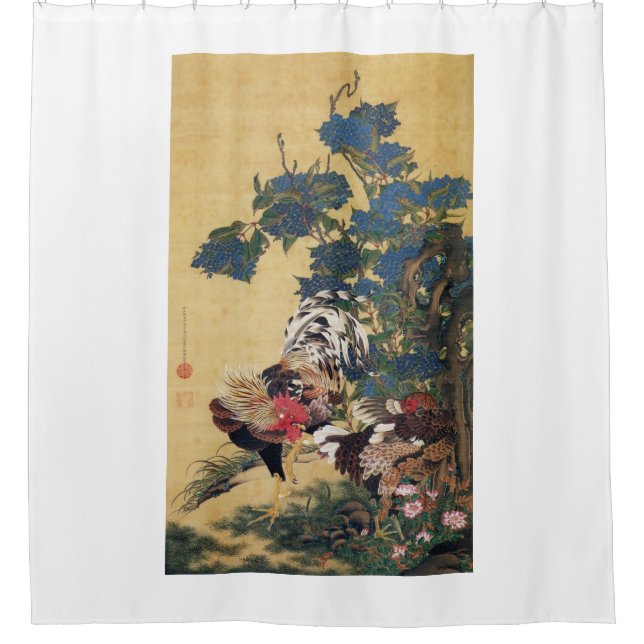 JAPANESE PRINT Shower Curtain (Front)