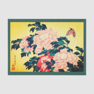 Japanese Print with Butterfly Tissue Paper