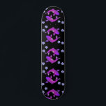 Japanese Purple Koi Fish Aesthetic Black Skateboard<br><div class="desc">Japanese Purple Koi Fish Aesthetic Black skateboard</div>