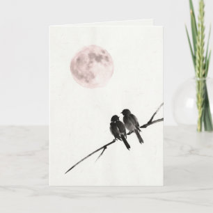 Japanese Quiet Romantic Love Valentine Card