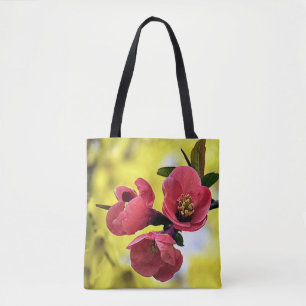Japanese quince - tote bag