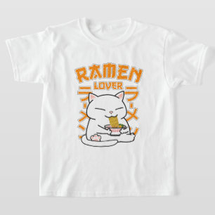 Japanese Ramen Cat Ramen Lover T-Shirt
