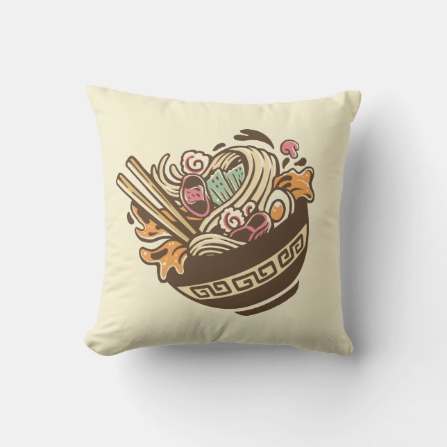 Japanese Ramen Noodle Cushion (Front)