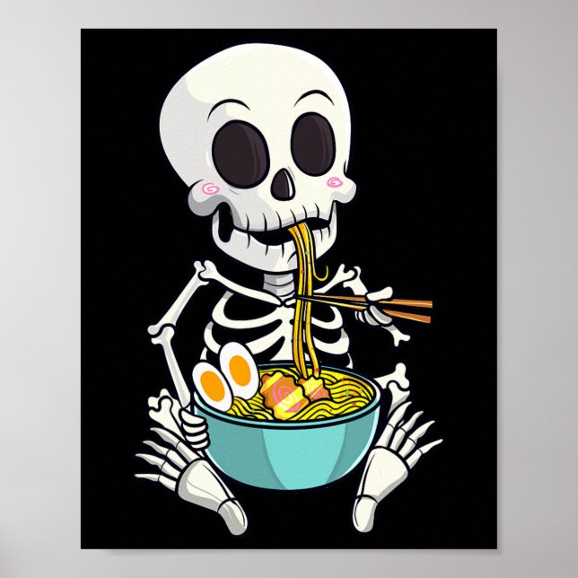 Japanese Ramen Noodles Anime Halloween Costume  Poster (Front)