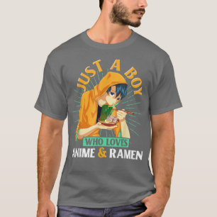 Japanese Ramen Noodles Boys Anime Otaku Japan Mang T-Shirt