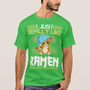 Japanese Ramen Noodles Kawaii Cat T-Shirt