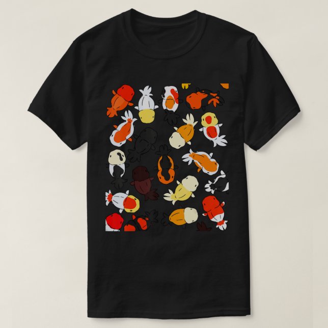 Japanese Ranchu Goldfish Graphic T-Shirt (Design Front)