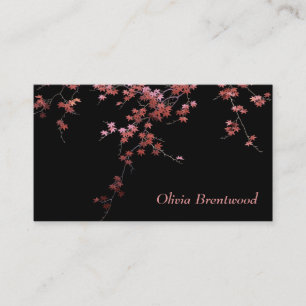 Japanese Red Maple Leaves Business Card