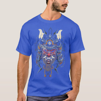 Japanese Red Samurai Oni Mask Ogre Samurai japan t T-Shirt
