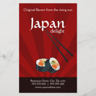 Japanese Restaurant flyer