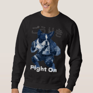 Japanese Retro Anime Bulldog MMA Mixed Martial Art Sweatshirt