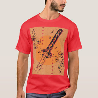 Japanese Retro Broken Samurai Sword Japan T-Shirt