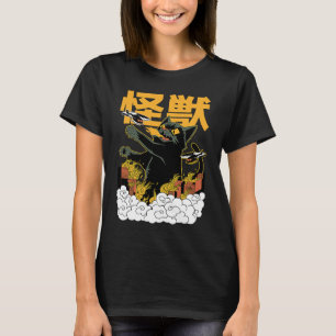 Japanese Retro Catzilla Kaiju Monster T-Shirt