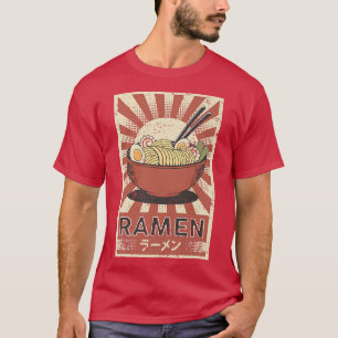 Japanese Retro Vintage Artwork - Ramen Soup Noodle T-Shirt
