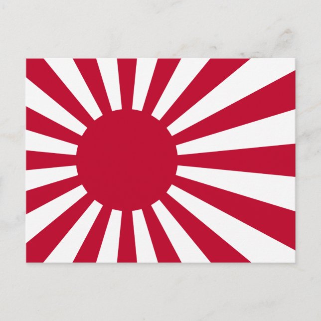 Japanese Rising Sun Flag Postcard (Front)