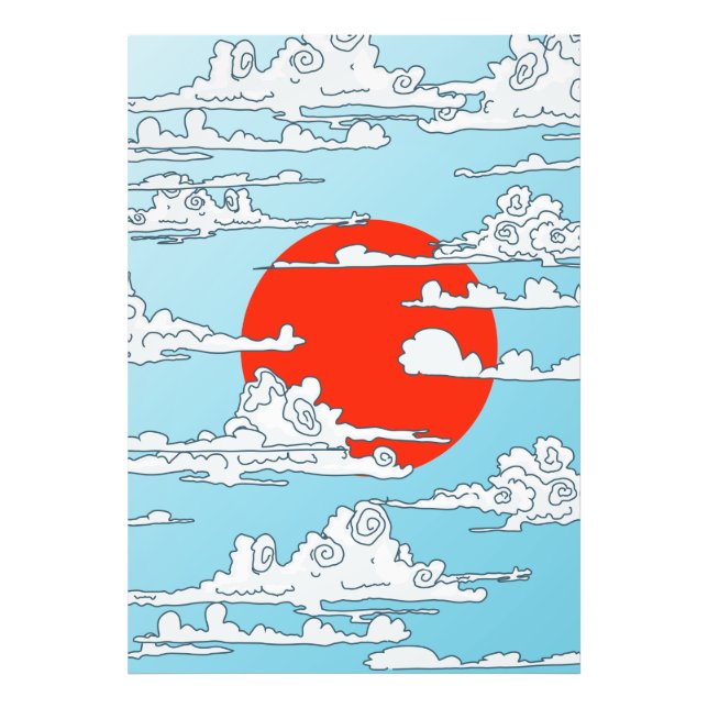Japanese rising sun photo print (Front)