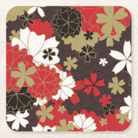 Japanese Sakura Art Vintage Floral Pattern