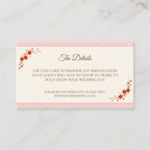 Japanese Sakura Asanoha Details Card