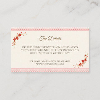 Japanese Sakura Asanoha Details Card