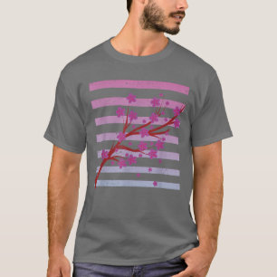 Japanese Sakura Blossom Pink Flower Vaporwave Cher T-Shirt