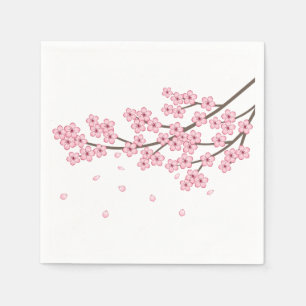 Japanese Sakura Cherry Blossom Branch Napkin