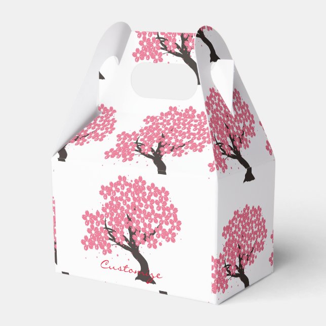 Japanese Sakura Cherry Blossoms Thunder_Cove Favour Box (Front Side)