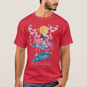 japanese Sakura flamingo For Men, Women, Family, G T-Shirt