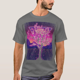 Japanese Sakura Flower Blossom 90s Vaporwave Cherr T-Shirt