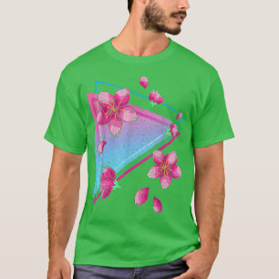 Japanese Sakura Flower Vaporwave Aesthetic Cherry  T-Shirt
