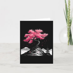 Japanese Sakura Garden Japan Mount Fuji Cherry Blo Card