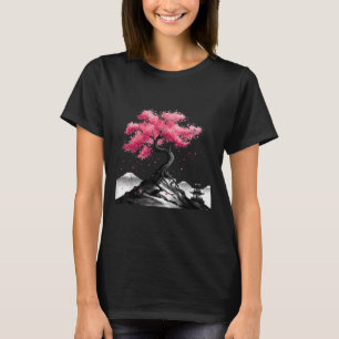 Japanese Sakura Garden Japan Mount Fuji Cherry Blo T-Shirt