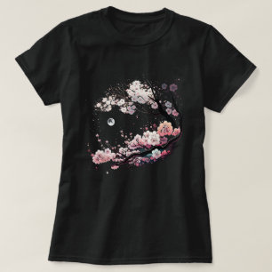 Japanese Sakura Geisha Mount Fuji Cherry Blossom T-Shirt