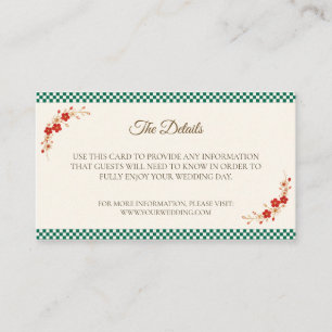Japanese Sakura Ichimatsu Details Card