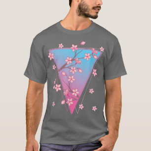 Japanese Sakura Japan Pink Flower Vaporwave Cherry T-Shirt