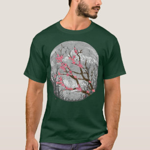 Japanese Sakura Mountain Pink Flower Floral Cherry T-Shirt