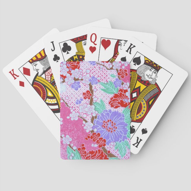 Japanese Sakura Pattern Playing Cards (Back)