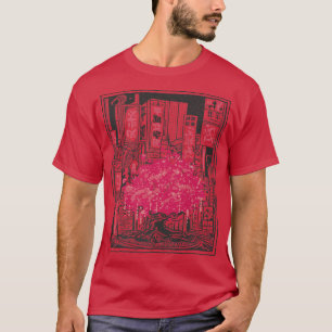 Japanese Sakura Tree City  T-Shirt