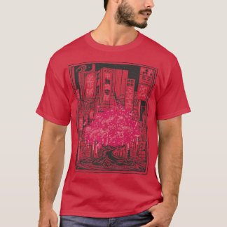 Japanese Sakura Tree City T-Shirt
