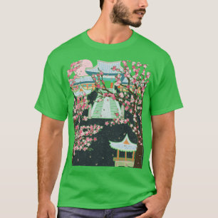 Japanese Sakura Tree Pink Flower Japan Cherry Blos T-Shirt